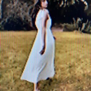 Sezane silk Aglae dress in Ecru